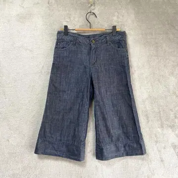 무인양품 MUJI/반바지 데님 팬츠/64/얇은 소재 블루