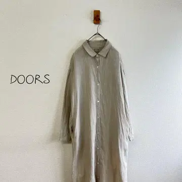 URBAN RESEARCH DOORS 린넨 롱 셔츠 원피스 K40