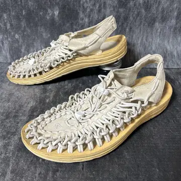 KEEN 유니크 샌들 스웨이드 27.5cm 베이지