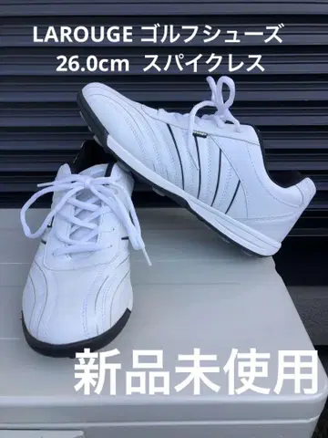 342번 미사용 새상품 LAROUGE 골프화 26.0cm 스파이크리스