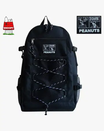 새상품 PEANUTS SNOOPY 스누피 블랙 백팩 데이팩 인기 상품