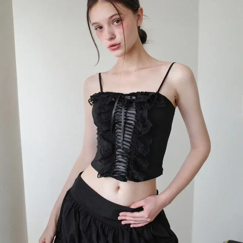 Dry Rose Angel Lace String Top White Ivory on Bunjang Global
