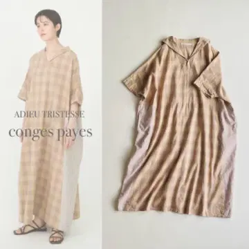 conges payes ADIEU TRISTESSE 패치워크 원피스