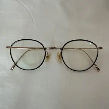 금자안경 빈티지 골드 블랙 오벌 안경