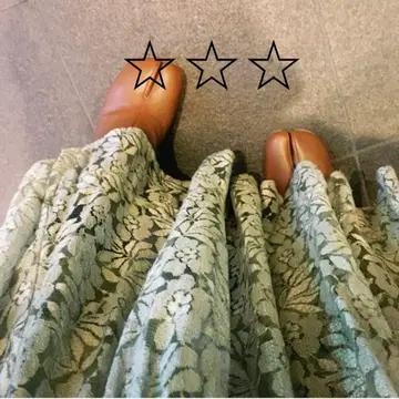 vintage 빈티지 꽃무늬 레이스 롱 스커트 구제 의류