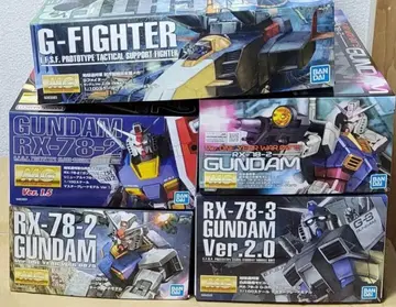 새상품 미조립 5종 세트 MG1/100 건담 + G 아머