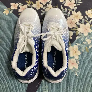 TOURSTAGE 골프화 25.5cm 화이트/블루