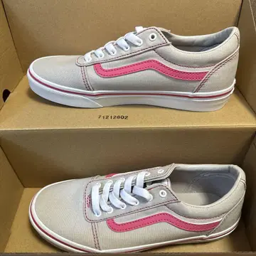 VANS 스니커즈 23.5cm 핑크 그레이