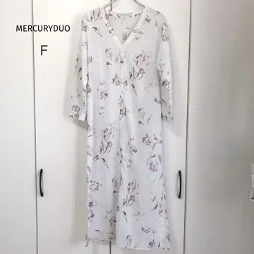 머큐리 듀오 | 꽃무늬 쉬폰 가디건 롱