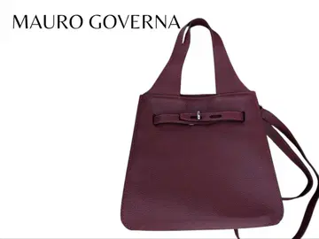MAURO GOVERNA 2way 핸드백 숄더 보관 가방 포함 새상품급