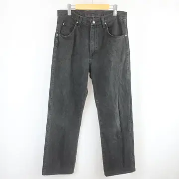 Wrangler 96501CB 페이드 블랙 데님 팬츠 구제 의류 33