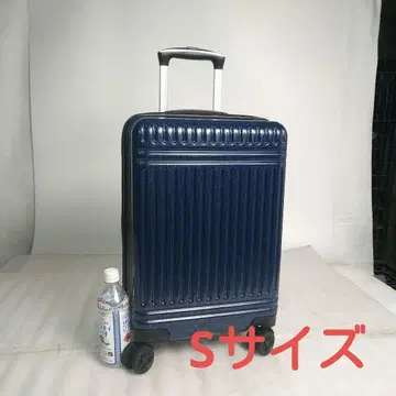 중고 76 S 사이즈 수트 케이스 카본 패턴 네이비 이스케이프