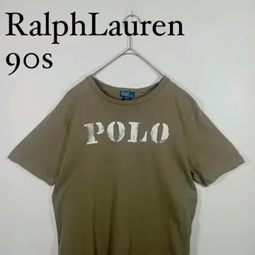 90s Ralph Lauren 폴로 티셔츠 브라운 여성용 XL