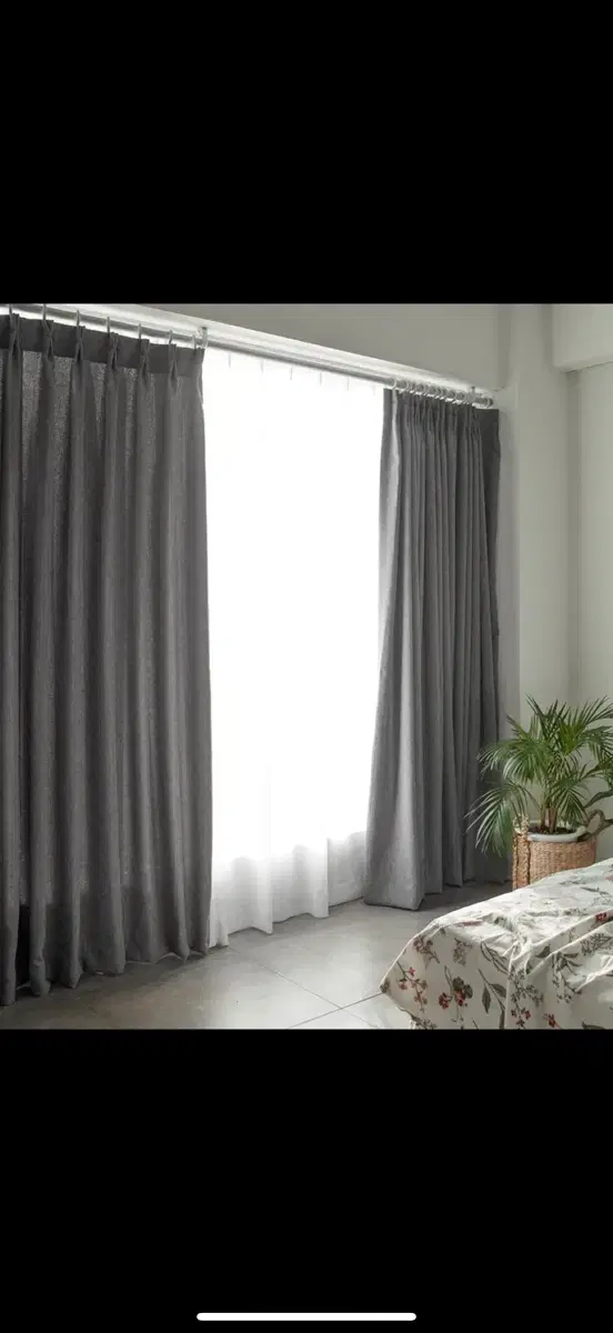 Decorview Gray Butterfly Pleated Blackout Curtain