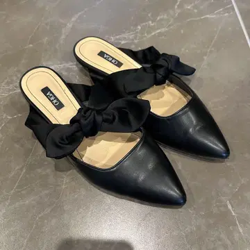 OHGA 새틴 리본 뮬 M 사이즈
