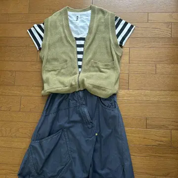 MHL. 마가렛 호웰 지퍼 베스트 그린 계열
