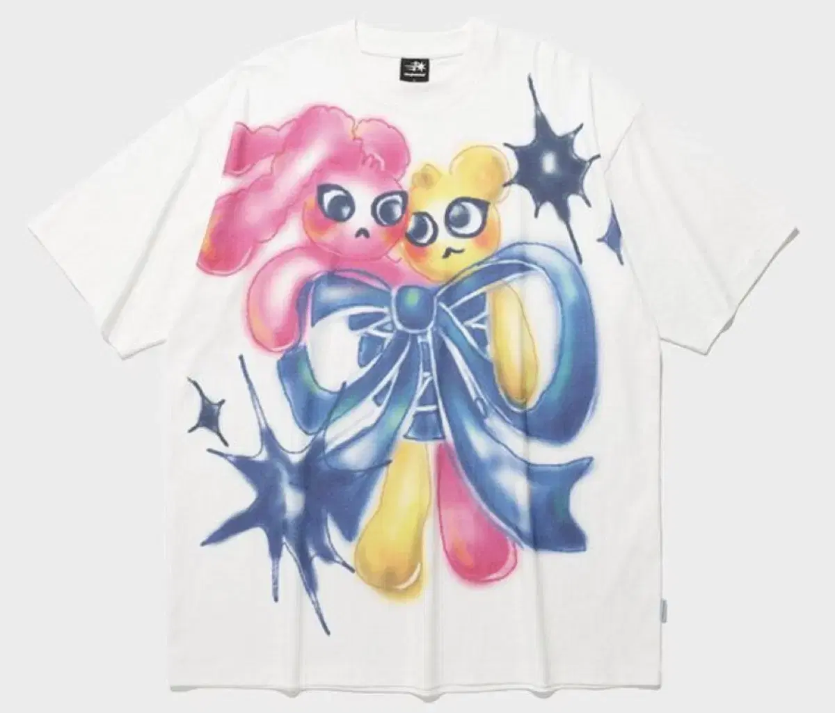 Nice Ghost Club Bunny Bear Spray Art Big Big T-Shirt