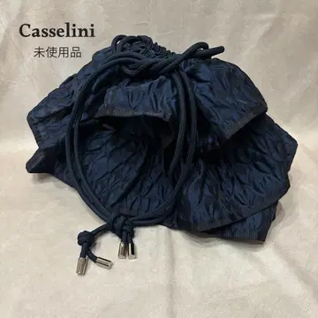 미사용품 Casselini 카셀리니 프릴 냅색 네이비