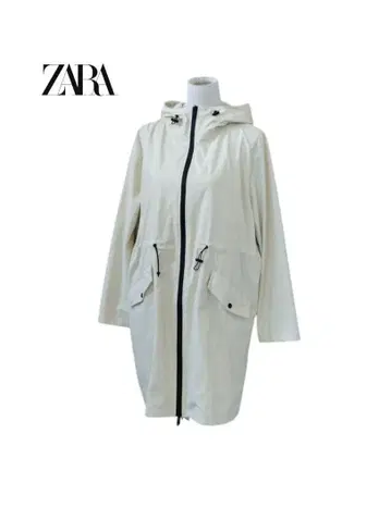 ZARA 자라 러버 후드 우레탄 미디 길이 마운틴 후드티 자켓