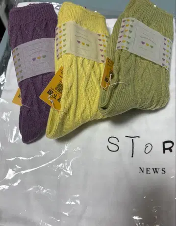 NEWS STORY TOUR T & 타비오 양말 3장 세트