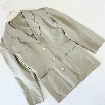 장 폴 고티에 마 혼방 테일러드 자켓 카키계 여성용 봄/여름