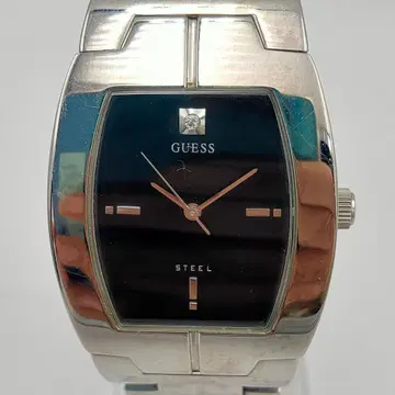 GUESS STEEL 스테인리스 손목시계 작동 미확인 W648
