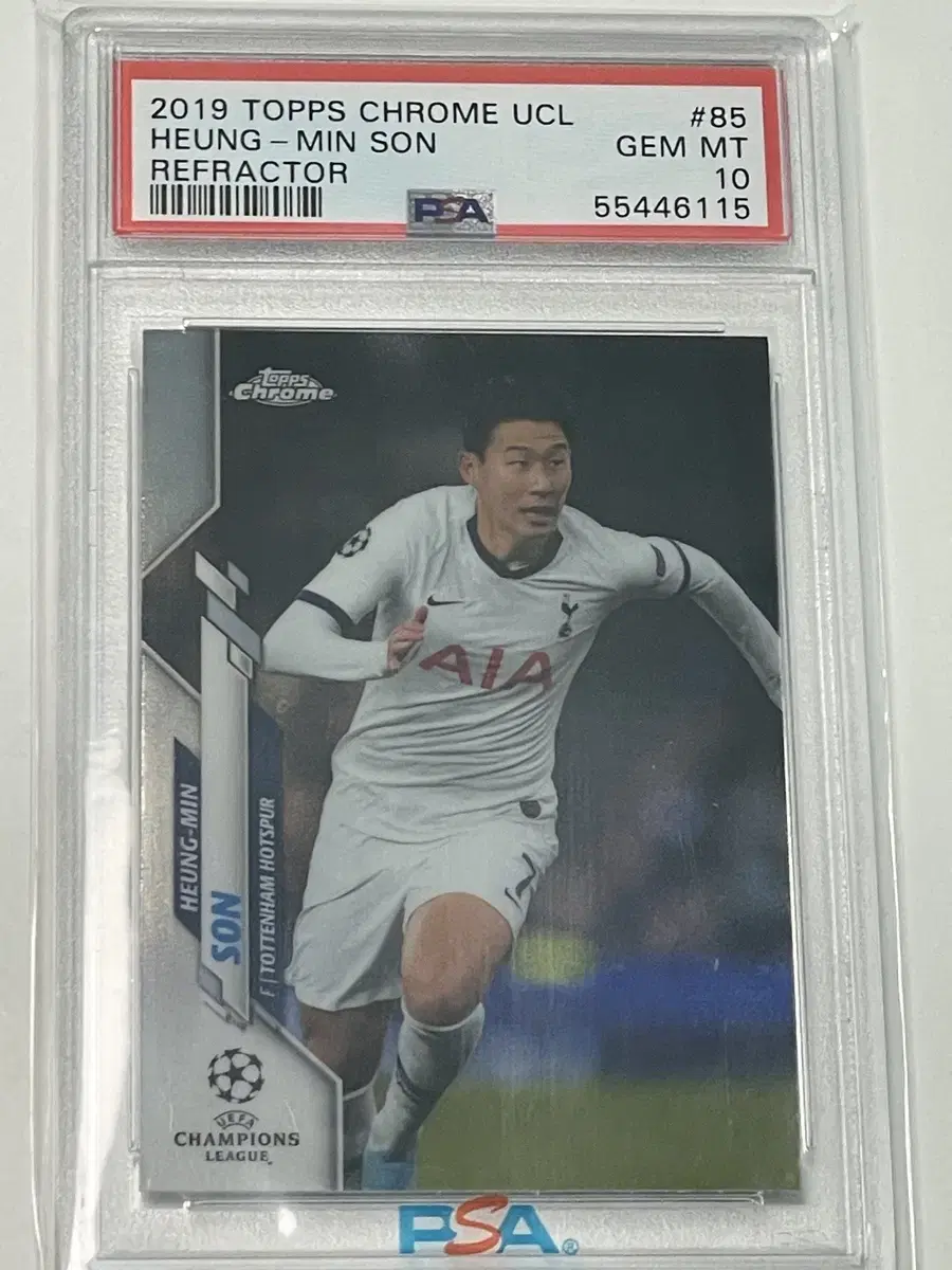 2019 탑스크롬 손흥민 psa10 등급카드 팝니다