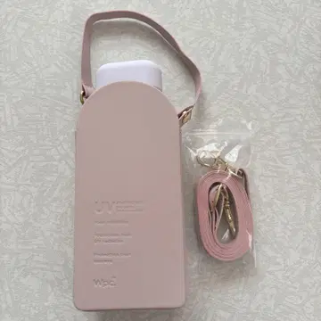 Wpc. UV 차단 기능 포함 핑크 접이식 우산 미니백 타입 우천 겸용