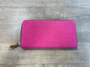 FUKUNARY 센리 라운드 장지갑 오노미치 캔버스 핑크