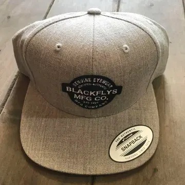 BLACKFLY'S MFG CO. 스냅백 캡 그레이