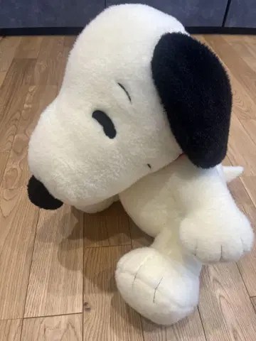 스누피 봉제 인형 빅 빨간색 목걸이