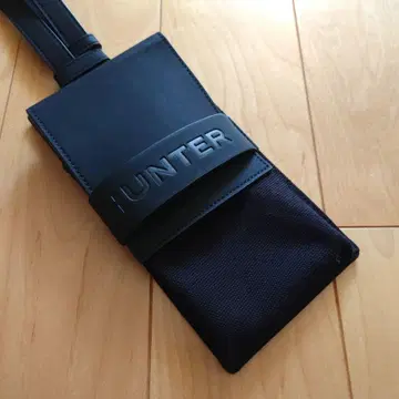 HUNTER 스마트폰 숄더백 블랙