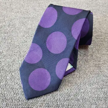 폴스미스 Paul Smith 도트 무늬 도트 넥타이 보라색