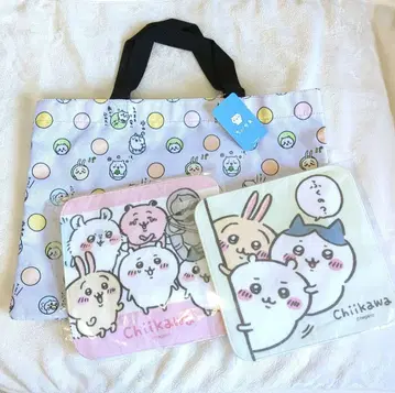초기 치이카와 레슨 토트백 핸드 타월 손수건
