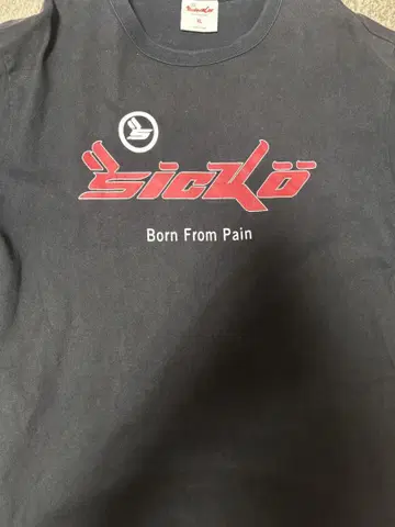 sicko 티셔츠 XL 블랙 Born From Pain