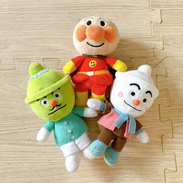 호빵맨 봉제 인형 세트 덴돈맨 카츠동맨