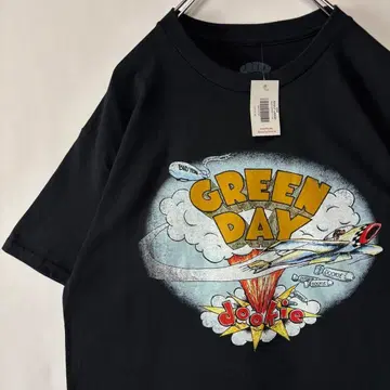 새상품 그린 데이 두키 밴딩 티셔츠 블랙 L 사이즈 Dookie