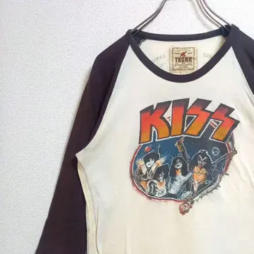 트렁크 쇼 KISS 빈티지 사양 아카이브 x2k 래글런 티셔츠