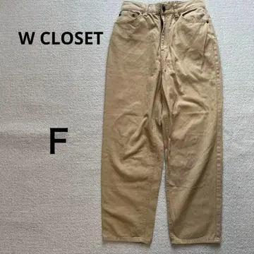 더블 클로젯 W CLOSET 베이지 치노 팬츠 루즈핏 F