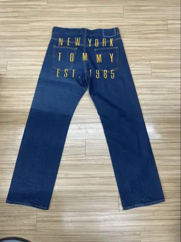 토미 청바지 TOMMY 남성용 표시> 님 팬츠 청바지 와이드 자수 L