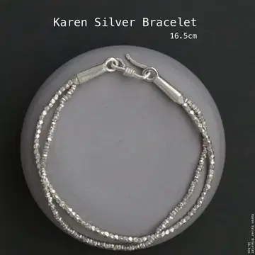 [m-BL204] 카렌 실버 브레이슬릿 16.5cm
