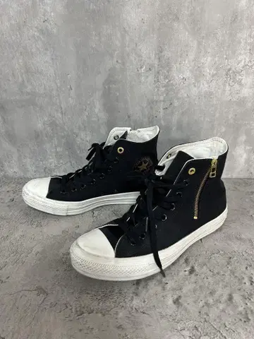 CONVERSE 하이컷 26.5 블랙 1SC270 사이드 지퍼 신발