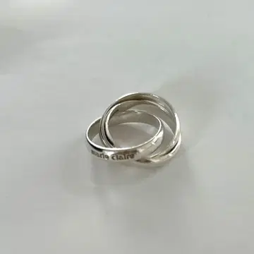 실버 3줄 반지 마리끌레르 9호 상당 빈티지 반지