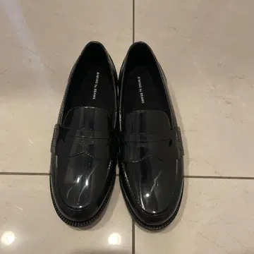 BEAMS 블랙 로퍼 레인 슈즈 L 사이즈