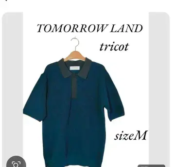TOMORROW LAND 트리코 와플 폴로 셔츠 M 사이즈 네이비