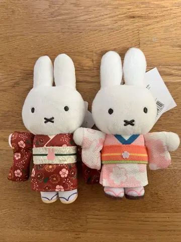 미피 교토 아라시야마 한정판 벚꽃 주방 봉제 인형 키체인 기모노 미피
