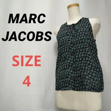 MARC JACOBS 마크제이콥스 슬리브리스 블라우스 플리츠 블랙