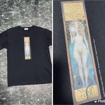 GUSTAV KLIMT 클림트 나체의 진실 티셔츠 회화 아트 L 사이즈