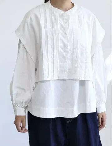 tumugu 츠무구 5oz 코튼 린넨 슬라브 데님 베스트 포함 풀오버