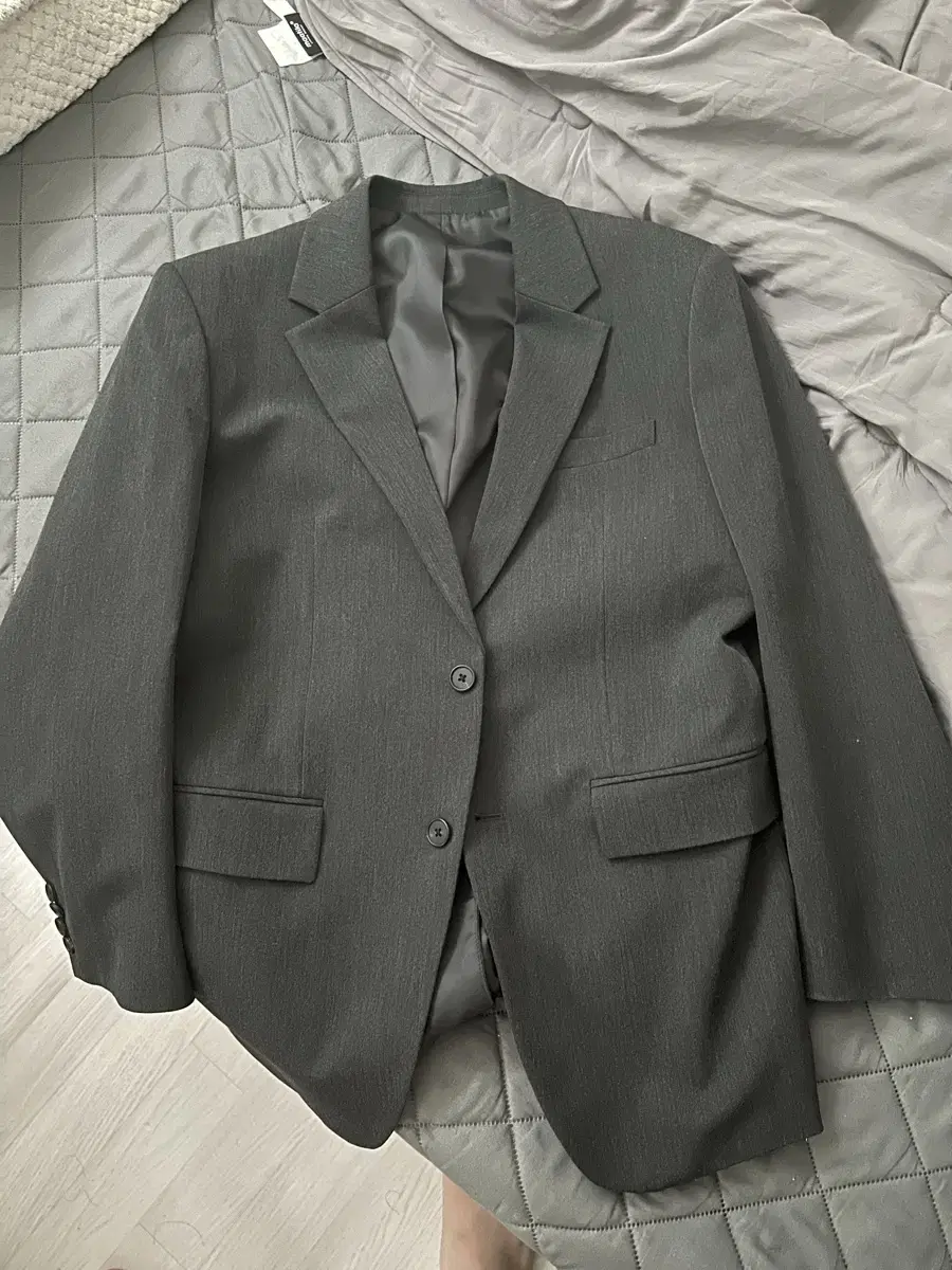 Musinsa Standard Relaxed Blazer Charcoal Gray